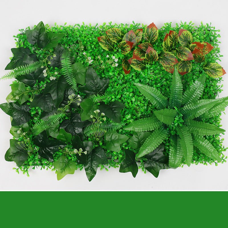 Green Plant Wall Simulation Plant Wall Artificial Fake Turf Plastic Turf Decoration Background Flower Wall | Decor Gifts and More