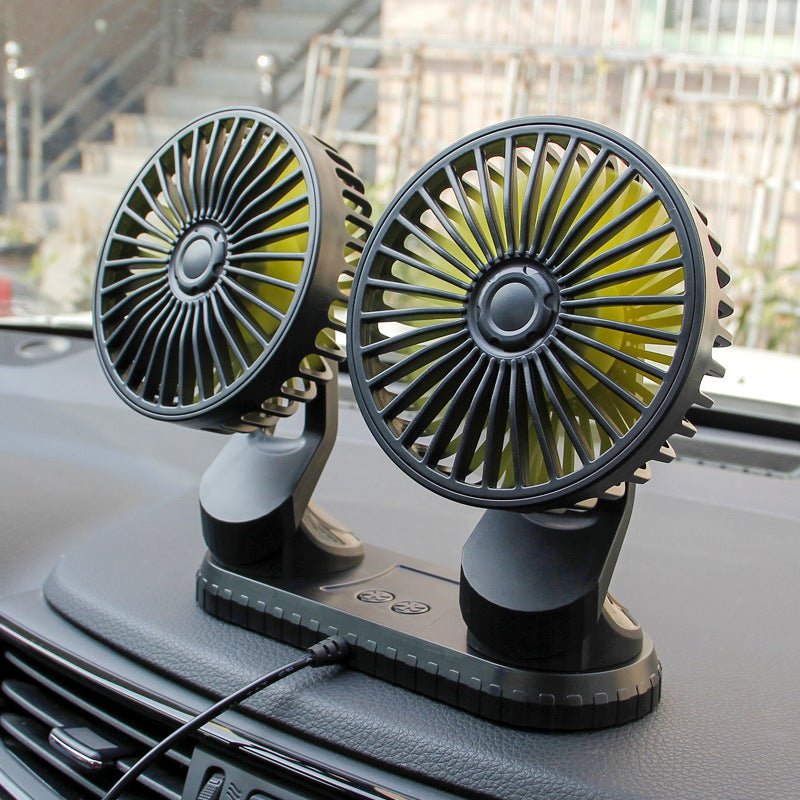 Car Usb Dual-Head Fan Air Outlet