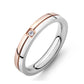 Color Matching Diamond Inlaid Titanium Steel Ring Stainless Steel Ring | Decor Gifts and More