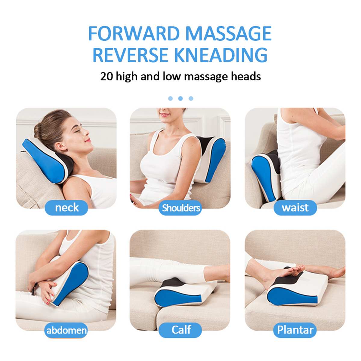 Heated Electric Pillow Relax Shoulder Pillow Massage Pillow Neck Massager Infrared Heating Massage Shoulder Heated Fingertip | Decor Gifts and More