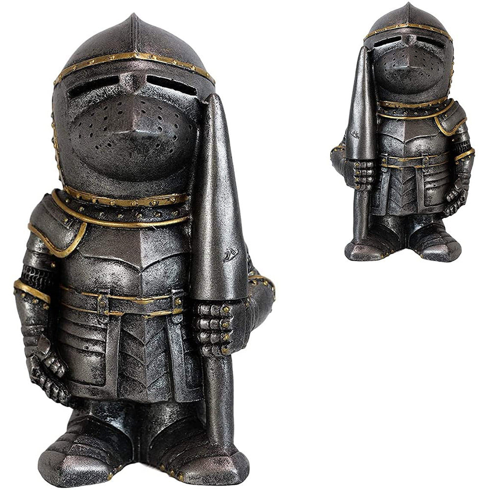 Knight Gnomes Guard Garden Statues Resin Knight Dwarf Warrior Gnome Figurines Funny Cavalier Paladin Sculptures For Lawn Decor | Decor Gifts and More