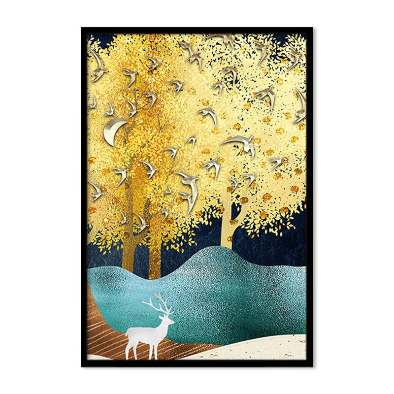 Living Room Mural Sofa Background Wall Elk Hanging Paintings | Decor Gifts and More