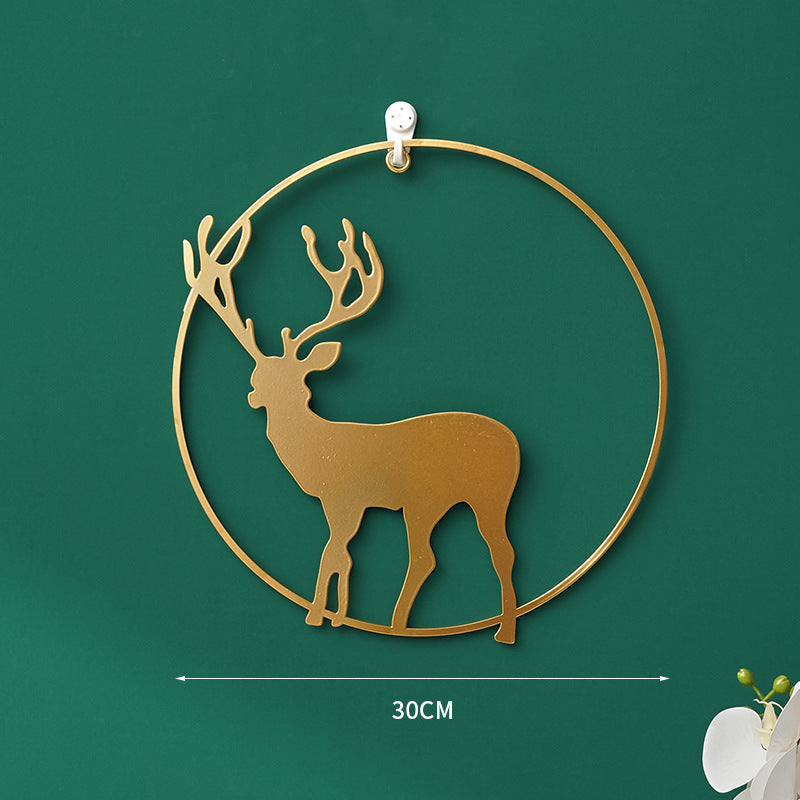 Nordic Porch Elk Ornaments Wall Decorations