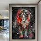 Abstract Lion Canvas Art Poster | Decor Gifts and More