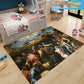 World Famous Paintings Carpet Ottoman Two-dimensional Living Room Coffee | Decor Gifts and More