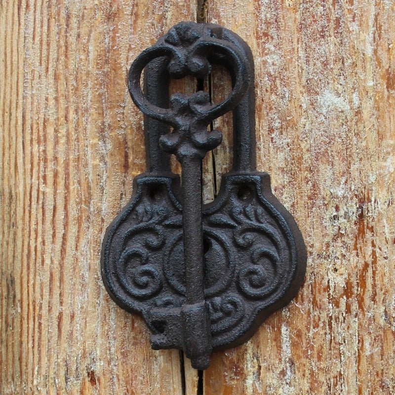 European Style Cast Iron Crafts Retro Knock Iron Door Handle