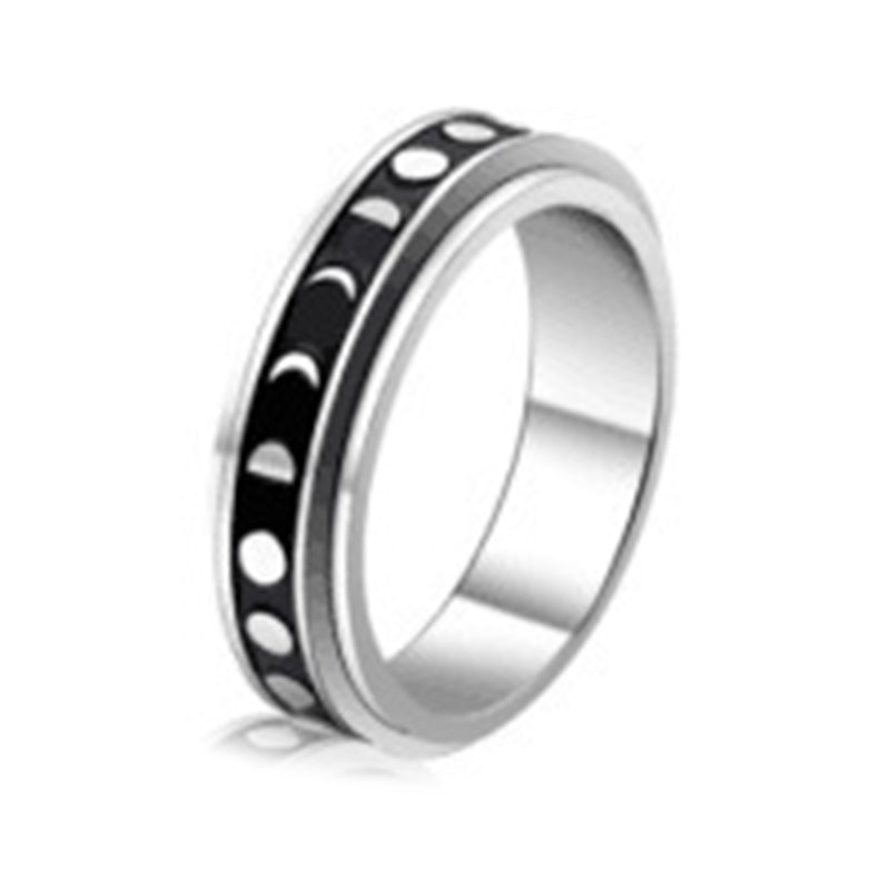 Titanium Steel Rotating Ring Stainless Steel Men's Double Rotating Ring | Decor Gifts and More