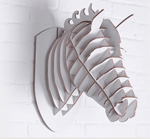 3D Horse Head Wall Mount