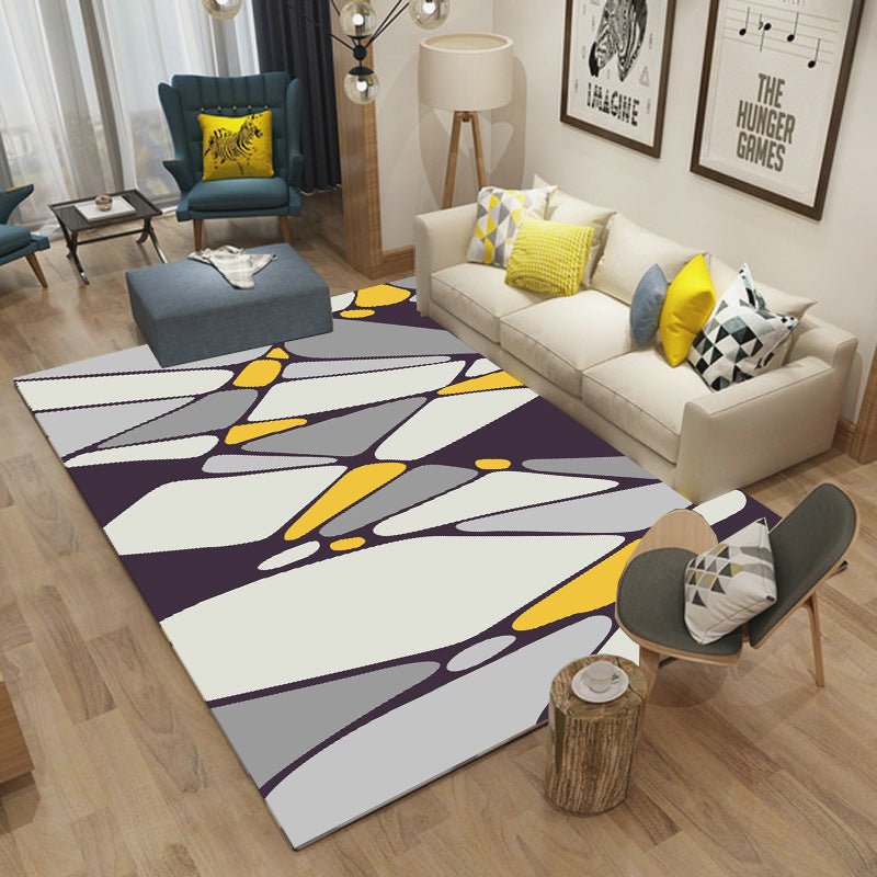 Simple modern geometric living room carpet | Decor Gifts and More