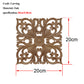 Solid Wood Cube Carved Square Flower Door Heart Flower Furniture Decoration Accessories | Decor Gifts and More