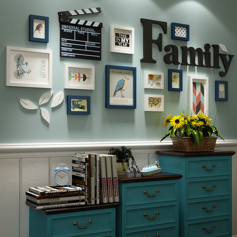 17pc contemporary studio theme wall décor set