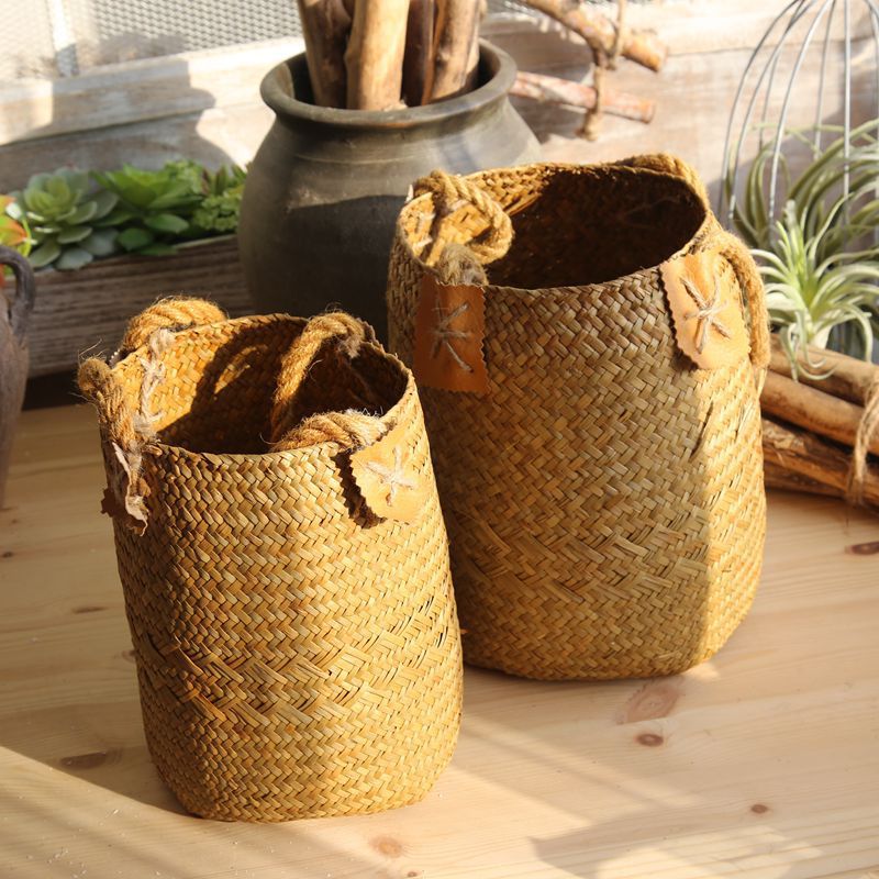 Hand woven basket flower basket basket rattan | Decor Gifts and More