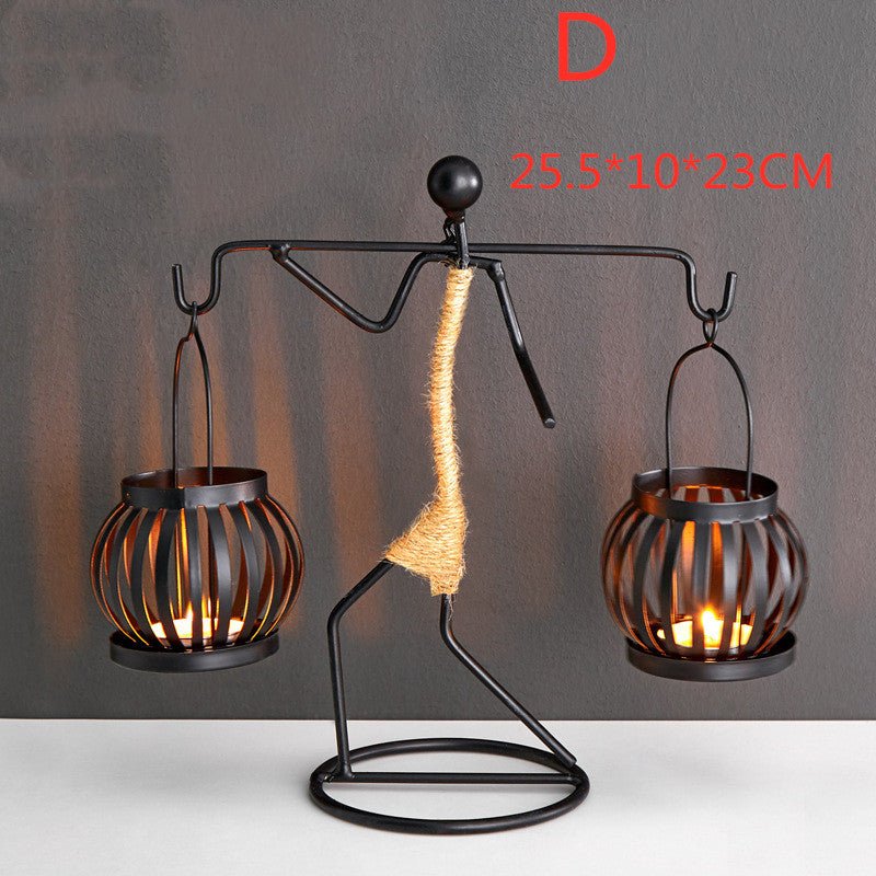 Girl iron candlestick decoration | Decor Gifts and More