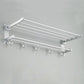 Bathroom shelf towel rack