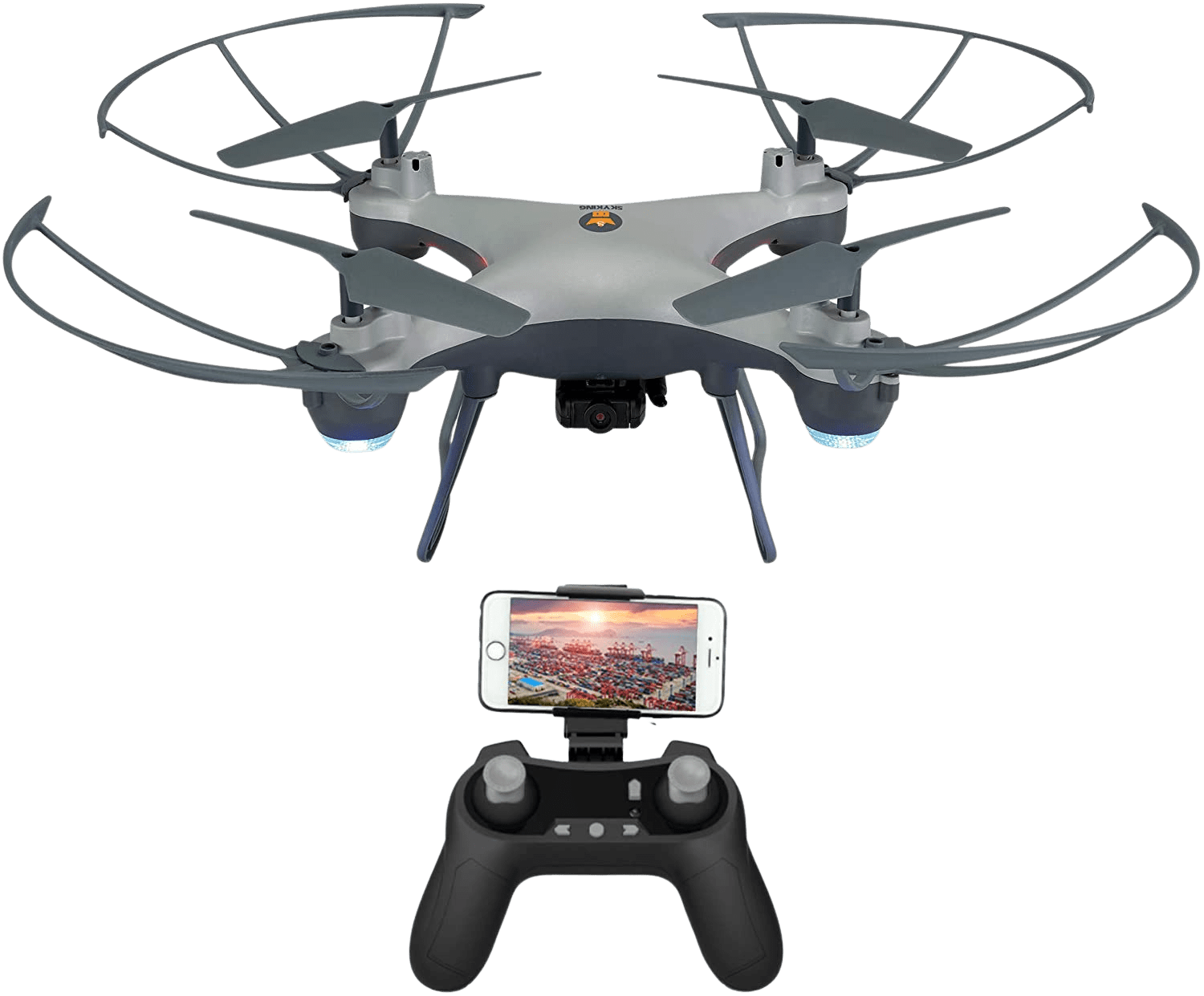 WiFi FPV Drone F033 RC Quadcopter with 480P HD Camera Live Video Beginner Drones with Altitude Hold/3 Speed/Headless Mode/3D Flips/Gravity Sensor/One Key Take Off Landing/VR Mode | Decor Gifts and More