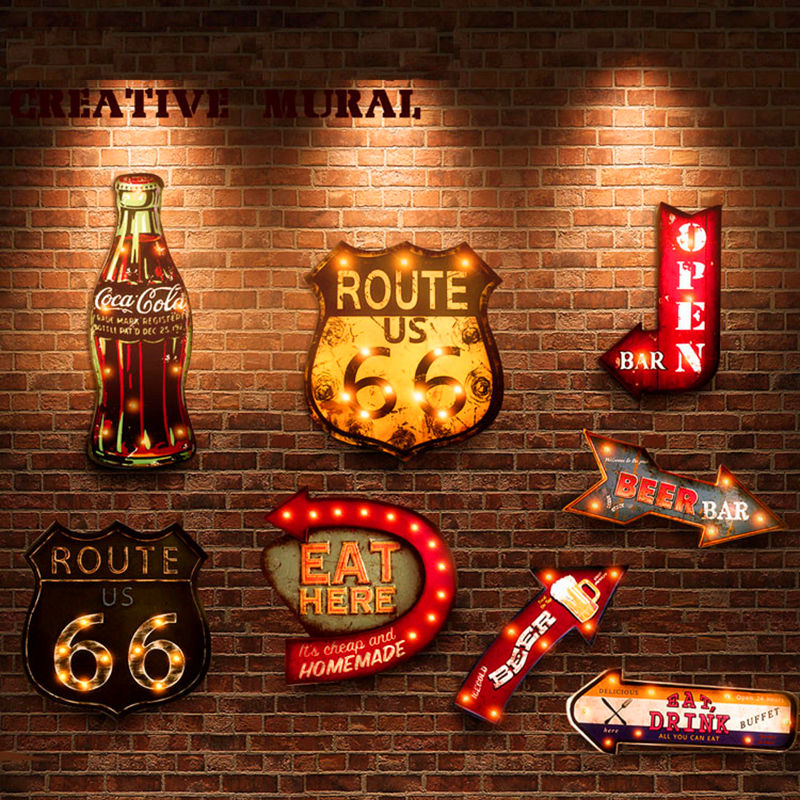 20 styles vintage led light neon signs nostalgic decor