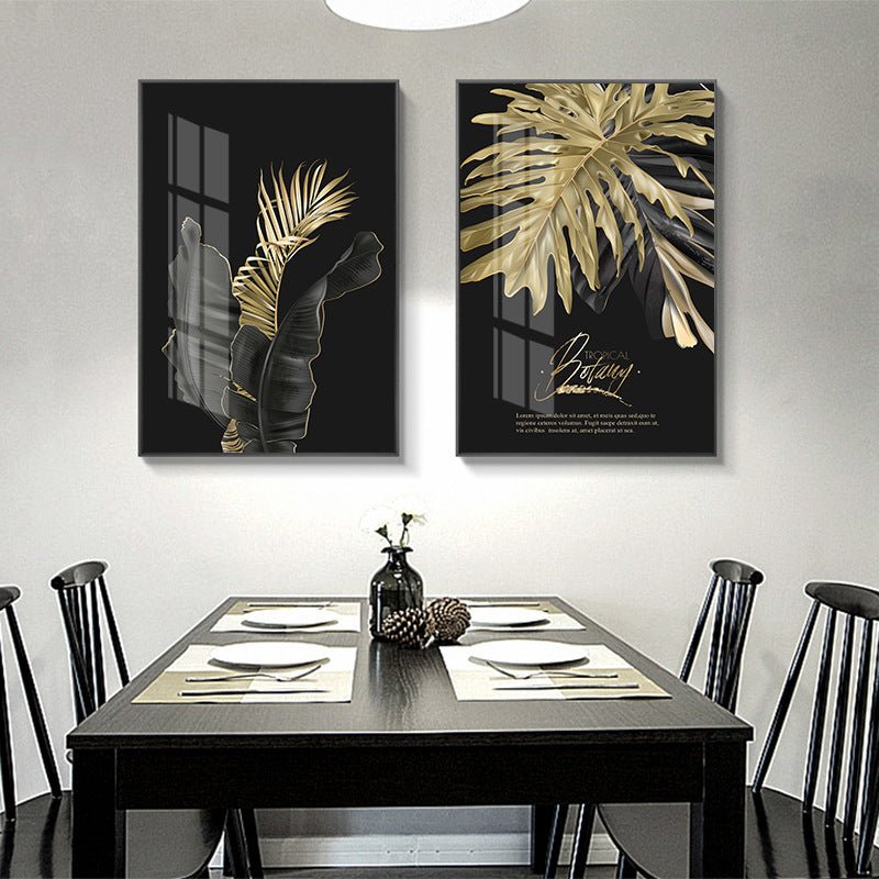 Golden leaf canvas decorative painting | Decor Gifts and More