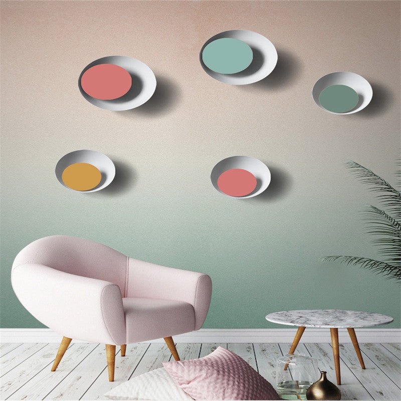 Colorful round Macaron eclipse wall lamp | Decor Gifts and More