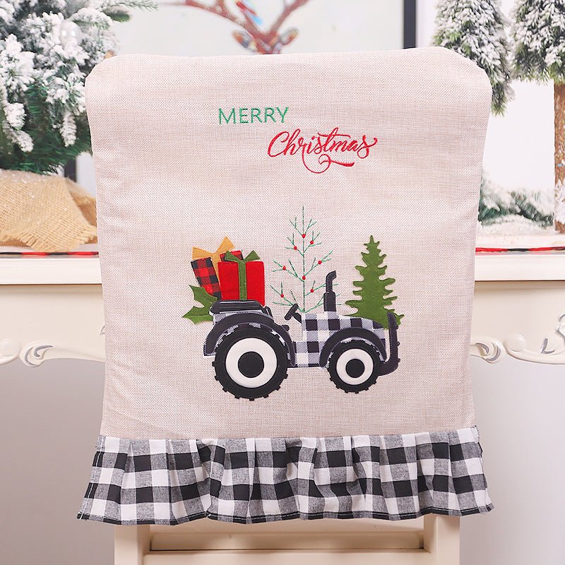 Christmas embroidery chair cover | Decor Gifts and More