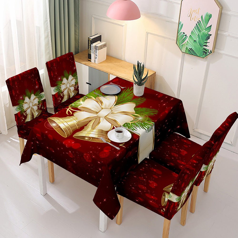 Christmas tablecloth chair cover | Decor Gifts and More