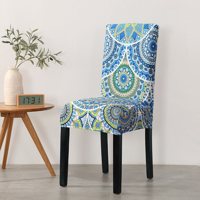 Bohemian Style Elastic Chair Covers Cover Dining Table Restaurant Home Dining Chair Cover | Decor Gifts and More