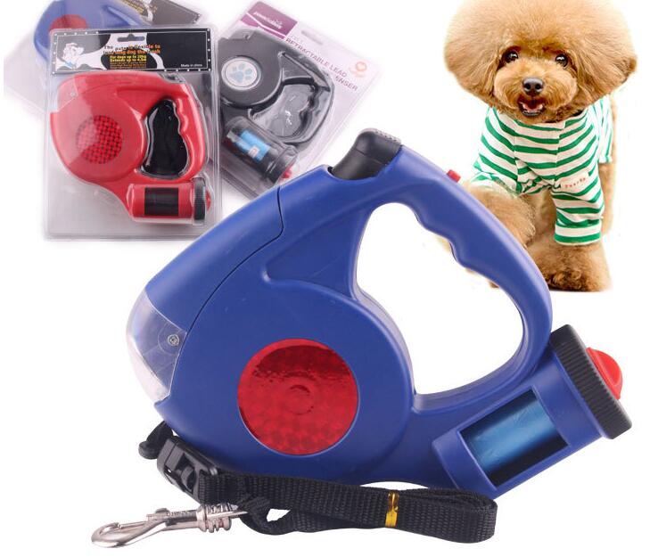 Three-in-one Retractable Dog Leash With Flashlight | Decor Gifts and More