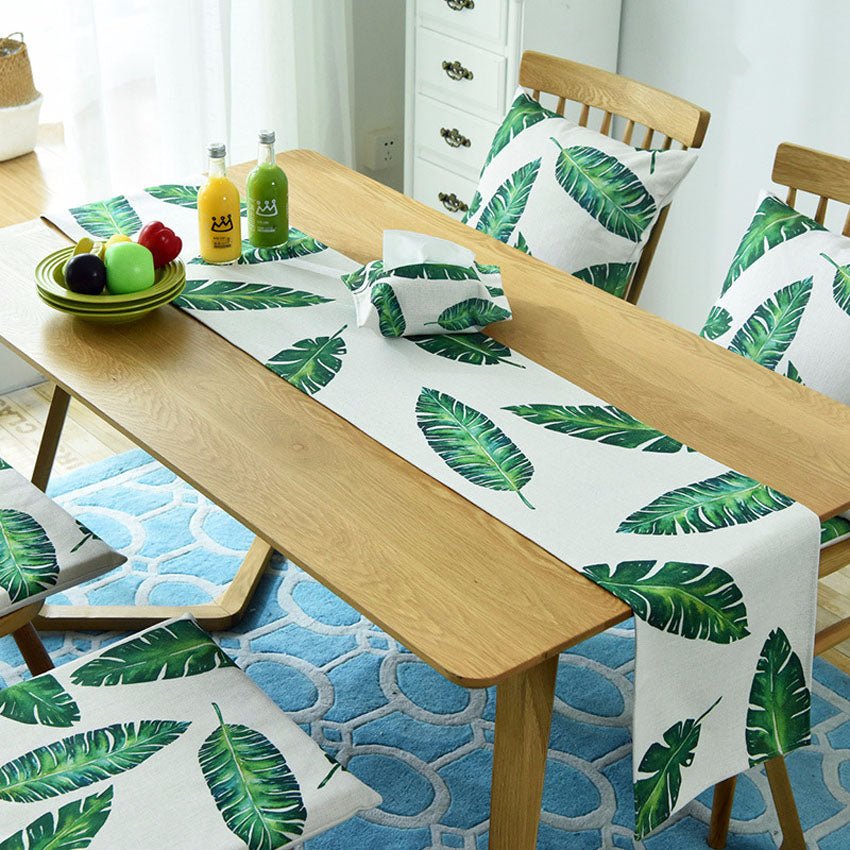 Coffee Table Nordic TV Cabinet Funlife Dining Table Cotton And Linen Green Plant Table Runner | Decor Gifts and More