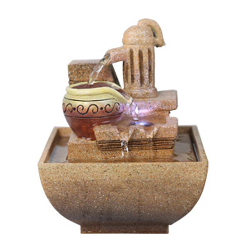 Water Fountain Water View Office Desktop Decoration Home Decoration Feng Shui Humidification Small Ornaments Living Room Decoration