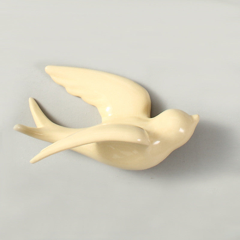 European Style Wall Hanging Decoration Soft Ceramic Wall Bird | Decor Gifts and More