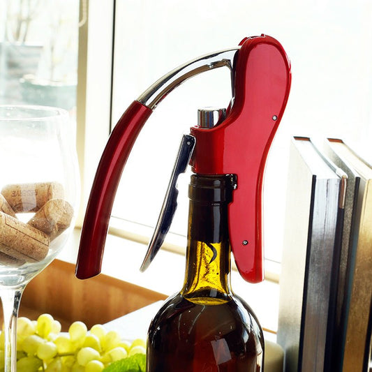 Professional Zinc Alloy Power Wine Opener Bottle Corkscrew Opener Built-in Foil Cutter Premium Rabbit Lever Corkscrew for Wine | Decor Gifts and More