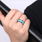 Turquoise tungsten steel ring | Decor Gifts and More