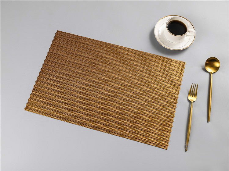 Non-slip heat insulation hollow rectangular placemat