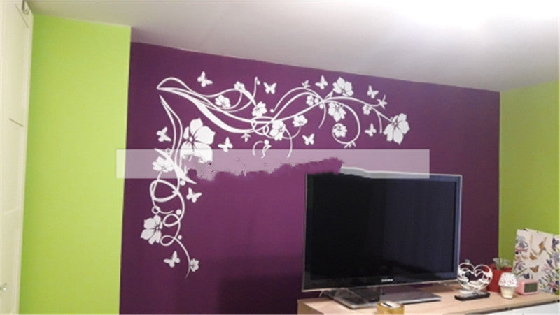 Creative Flowers Sliding Door Glass Door Decals | Decor Gifts and More