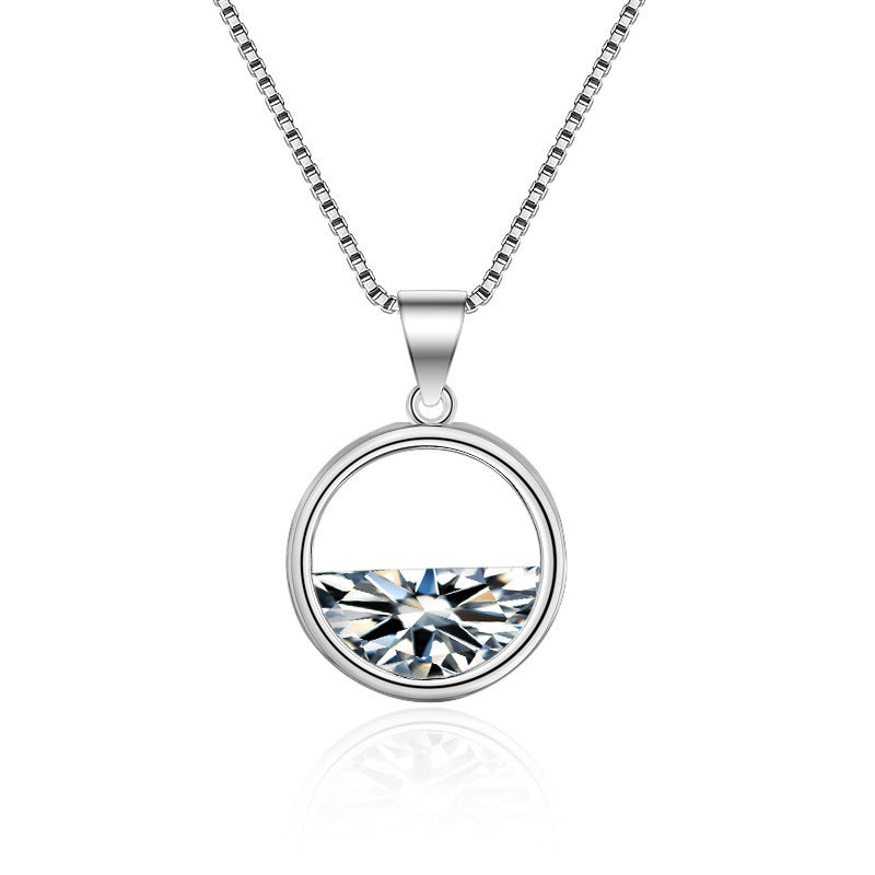 Zircon Pendant Necklace Short Clavicle Chain | Decor Gifts and More