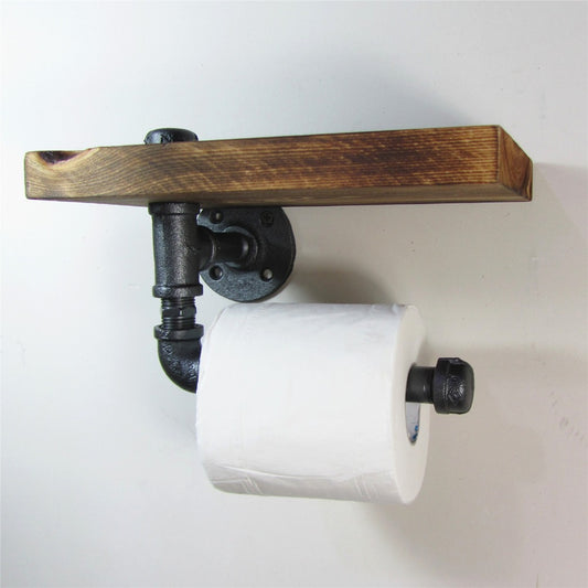 Water pipe wrought iron paper towel holder