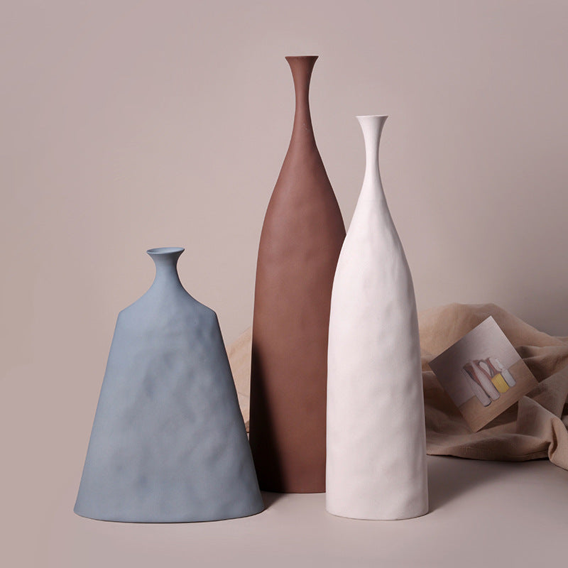 Nordic Art Plain Ceramic Vase | Decor Gifts and More