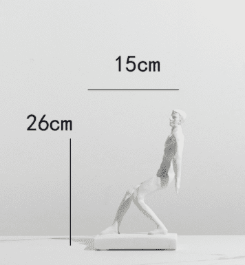 Simple Modern Abstract Athlete Sculpture Ornament | Decor Gifts and More