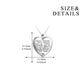 Sterling Silver Heart Pendant Necklace with Zircon Inspirational Gifts | Decor Gifts and More