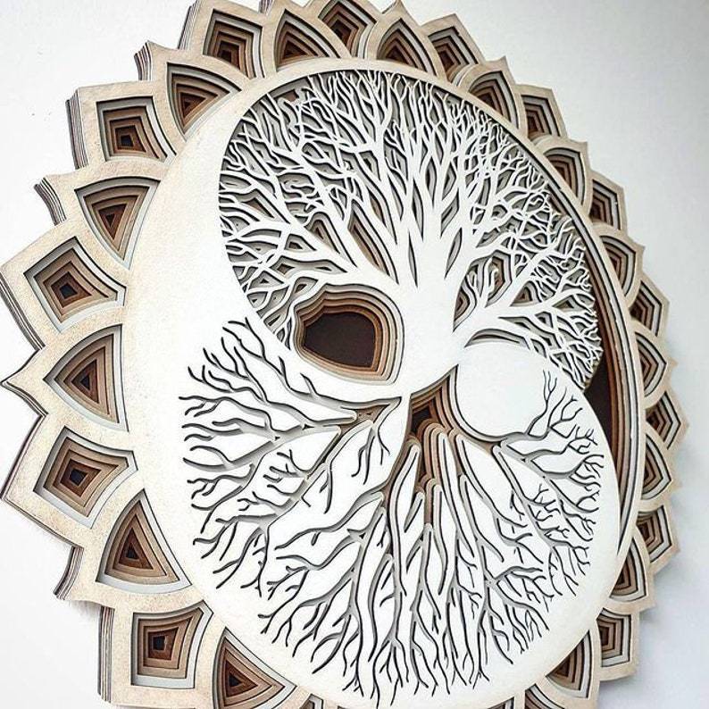 Sculpting The Tree Of Life Boho Wall Art Ornament | Decor Gifts and More