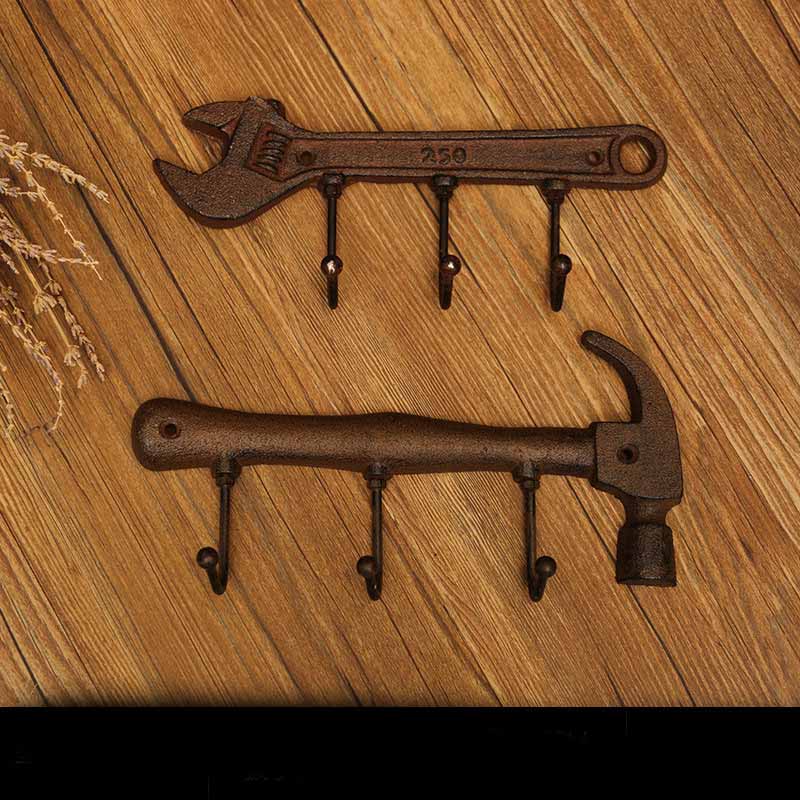 Creative Hammer Wrench Cast Iron Hook | Decor Gifts and More