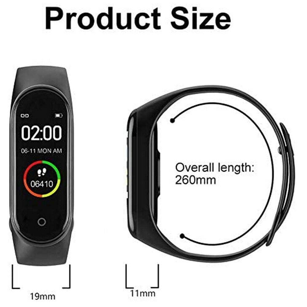 M Smart Watch Band Blood Pressure Bracelet Wristband Fitness Tracker Heart Rate | Decor Gifts and More