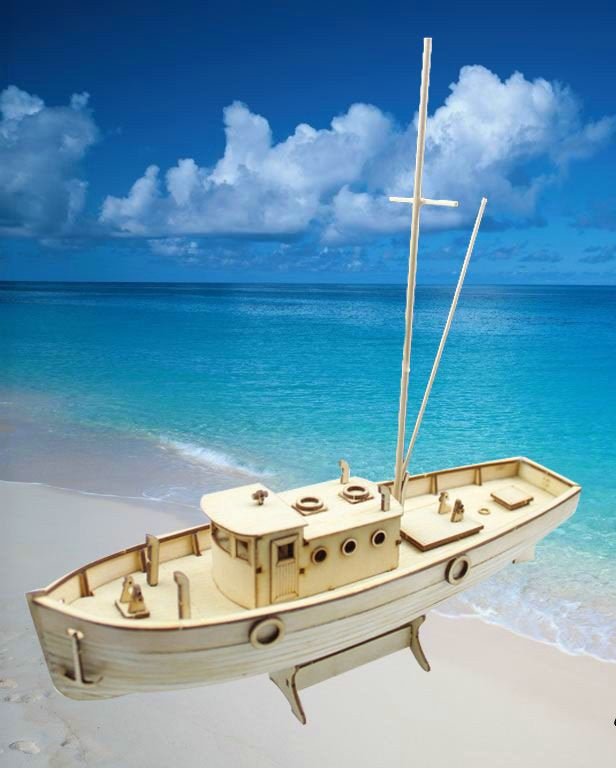 Model wooden assembled ship | Decor Gifts and More