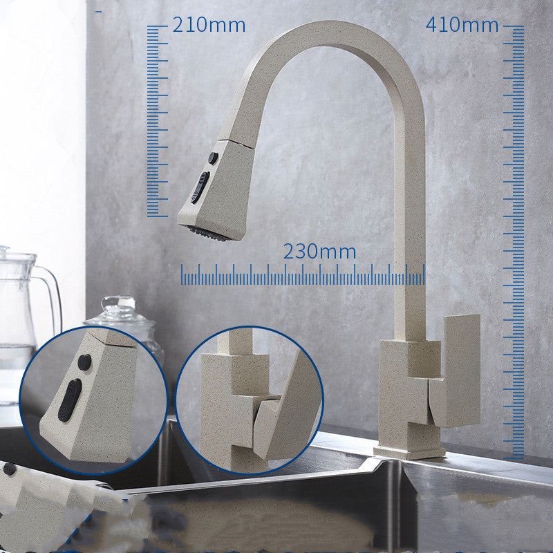 Stretchable Sink Faucet Double Outlet Mode | Decor Gifts and More