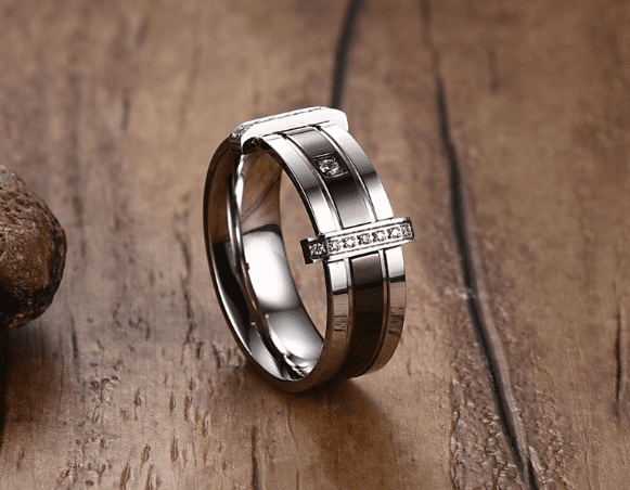 Tungsten carbide diamond ring, Men's fashion ring, Wedding ring | Decor Gifts and More