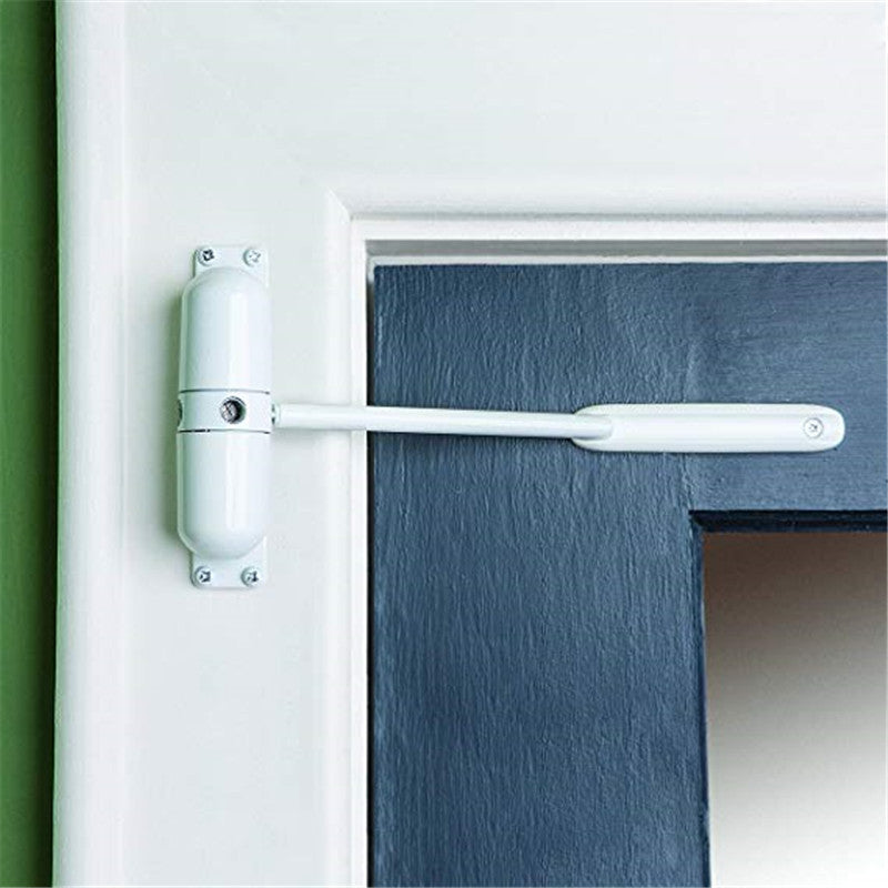 Spring automatic door closer