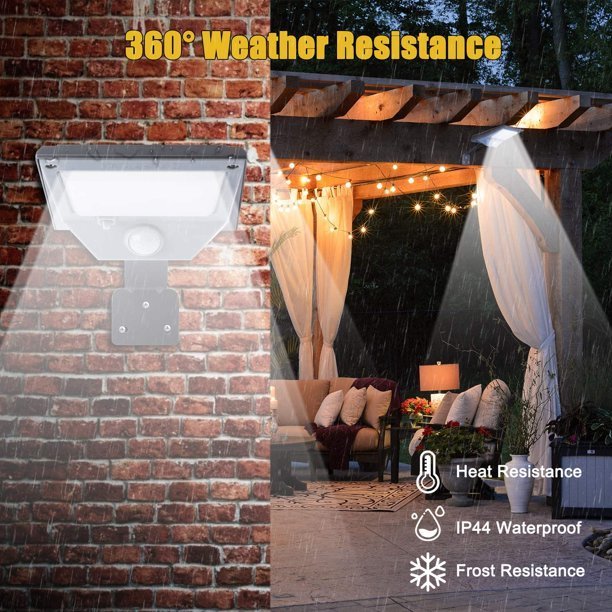 2 Pack Motion Sensor Flood Light 18 LED 300LM Waterproof Security Lighting Wireless Wall Lights For Outside Patio Garden | Decor Gifts and More