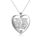 Sterling Silver Heart Pendant Necklace with Zircon Inspirational Gifts | Decor Gifts and More