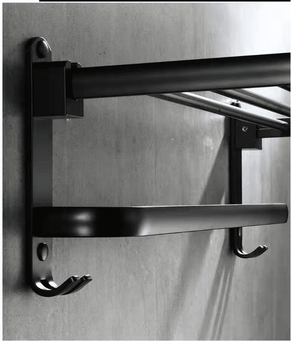 Towel rack towel rack shelf foldable wall hanging | Decor Gifts and More