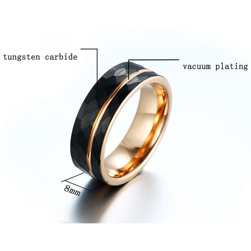 Fashion Hot Two-color Tungsten Steel Men's Ring | Decor Gifts and More