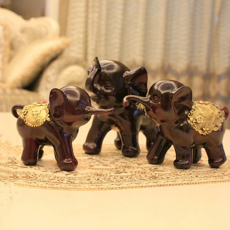 Resin Lucky Elephant Ornament Crafts Fashion | Decor Gifts and More